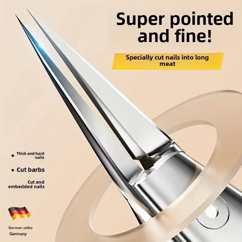 Nail Clippers For Seniors With Curve Diagonal Blade For Ingrown Nails Thick Toenail Clippers Effort 1