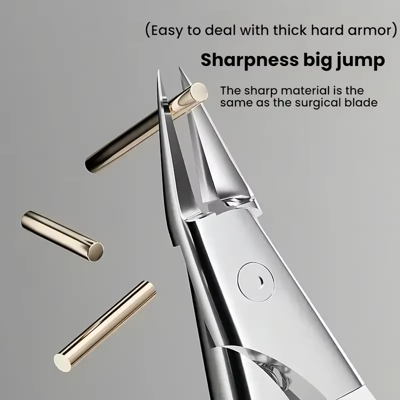 Nail Clippers For Seniors With Curve Diagonal Blade For Ingrown Nails Thick Toenail Clippers Effort 5