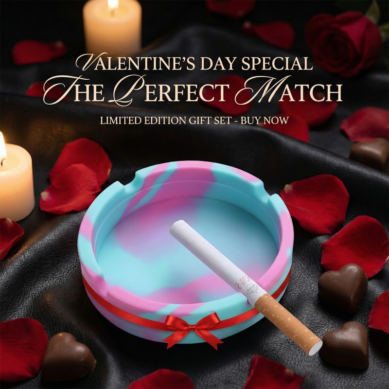 Unbreakable Silicone Ashtray Marble Pattern Portable And Dishwasher Safe Gift Idea 1