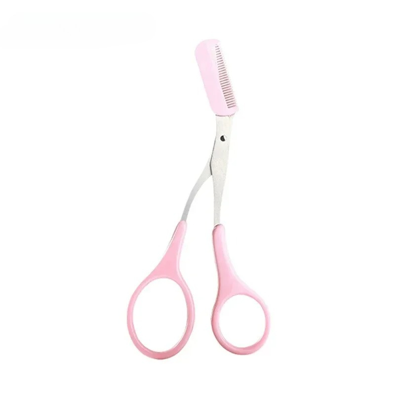 Stainless Steel Eyebrow Trimmer Makeup Tools Scissors With Comb For Shaping And Eyebrow Hair Remova 5