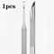 Stainless Steel Remover Manicure Sticks Tool Doubleended Bevelled Nail Grinding File Circle Beveled 5