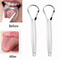 Stainless Steel Tongue Scraper For Halitosis Cleaning Coated Tongue Oral Hygiene Remover Brush 1