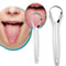 Stainless Steel Tongue Scraper For Halitosis Cleaning Coated Tongue Oral Hygiene Remover Brush 0