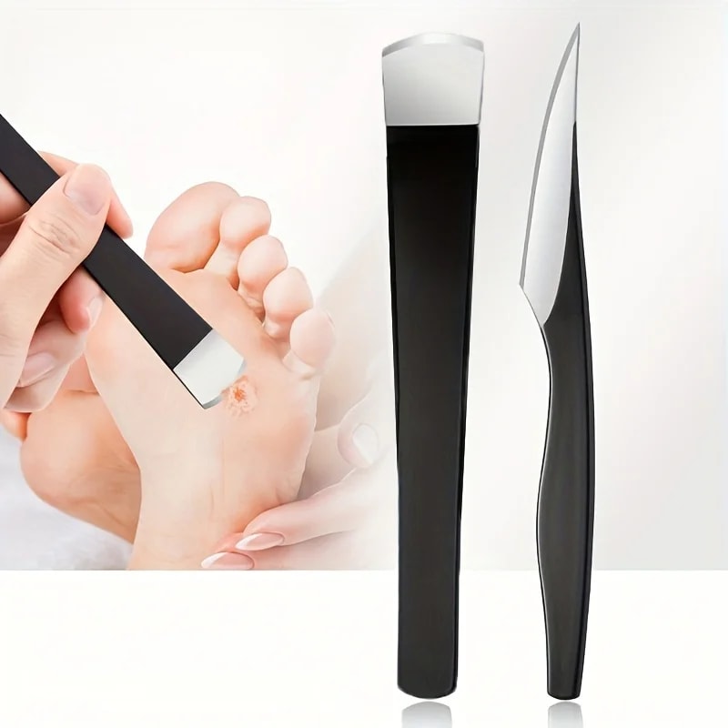 Stainless Steel Foot Care Set With Ingrown Toenail Clippers Sharp Exfoliating Knife And Dead Skin R 4