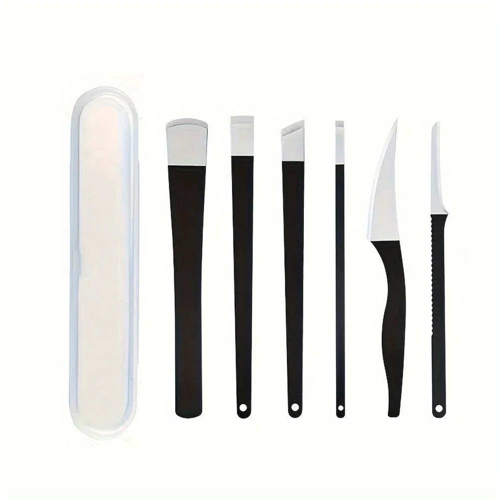 Stainless Steel Foot Care Set With Ingrown Toenail Clippers Sharp Exfoliating Knife And Dead Skin R 6