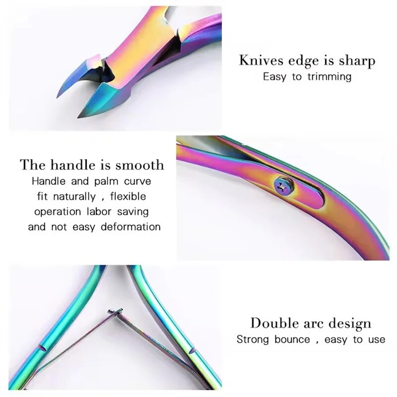 Germany Colorful Nail Art Tool Scissor Nipper Clipper Plier For Cuticle Dead Skin Remover In Beauty 3
