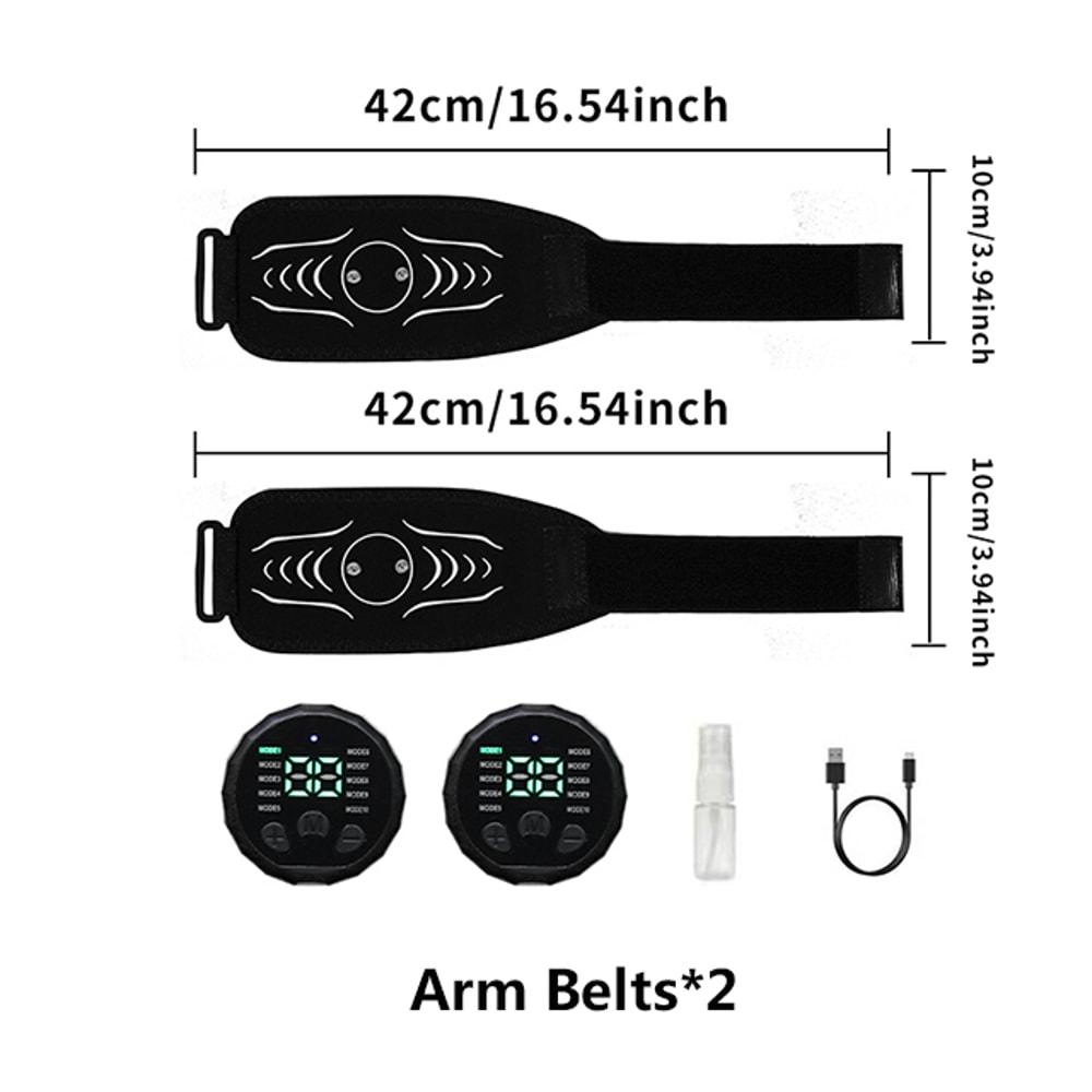 Abdominal Muscle Toner EMS Stimulator Electronic Fitness Massage Belt USB Recharge Slimming Device 4