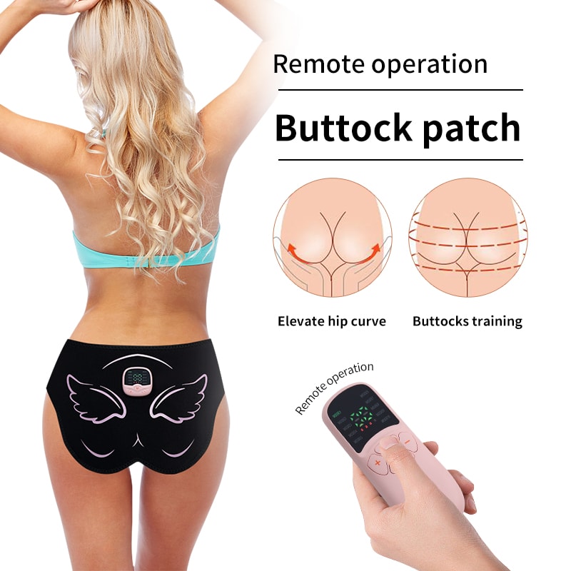Buttock Muscle Stimulator Electric EMS Hip Trainer Fitness Massager Modes Levels Remote Control 1