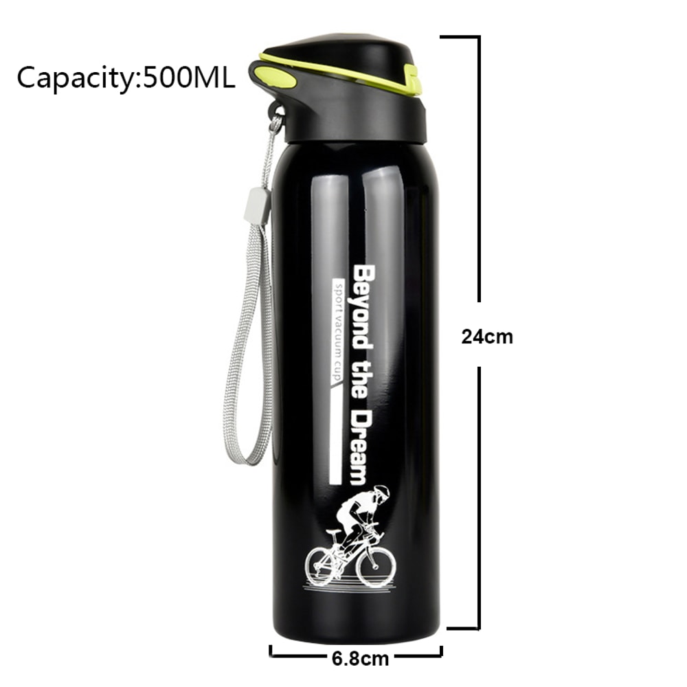 Outdoor Sport Cycling Water Bottle Vacuum Stainless Steel Thermo Drink Mug For Travel And Cycling 5