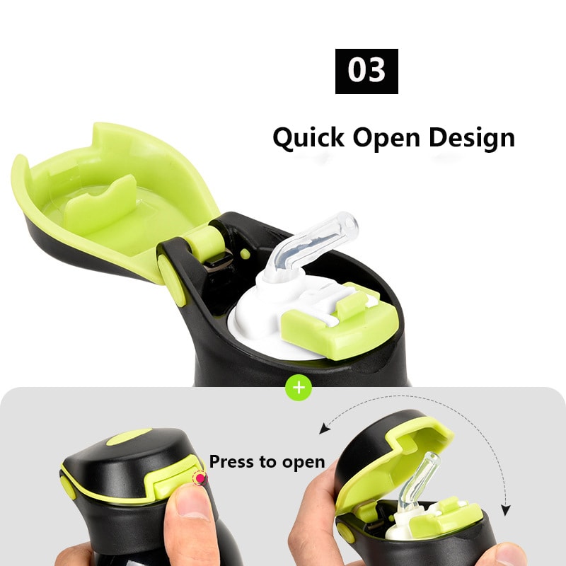 Outdoor Sport Cycling Water Bottle Vacuum Stainless Steel Thermo Drink Mug For Travel And Cycling 4