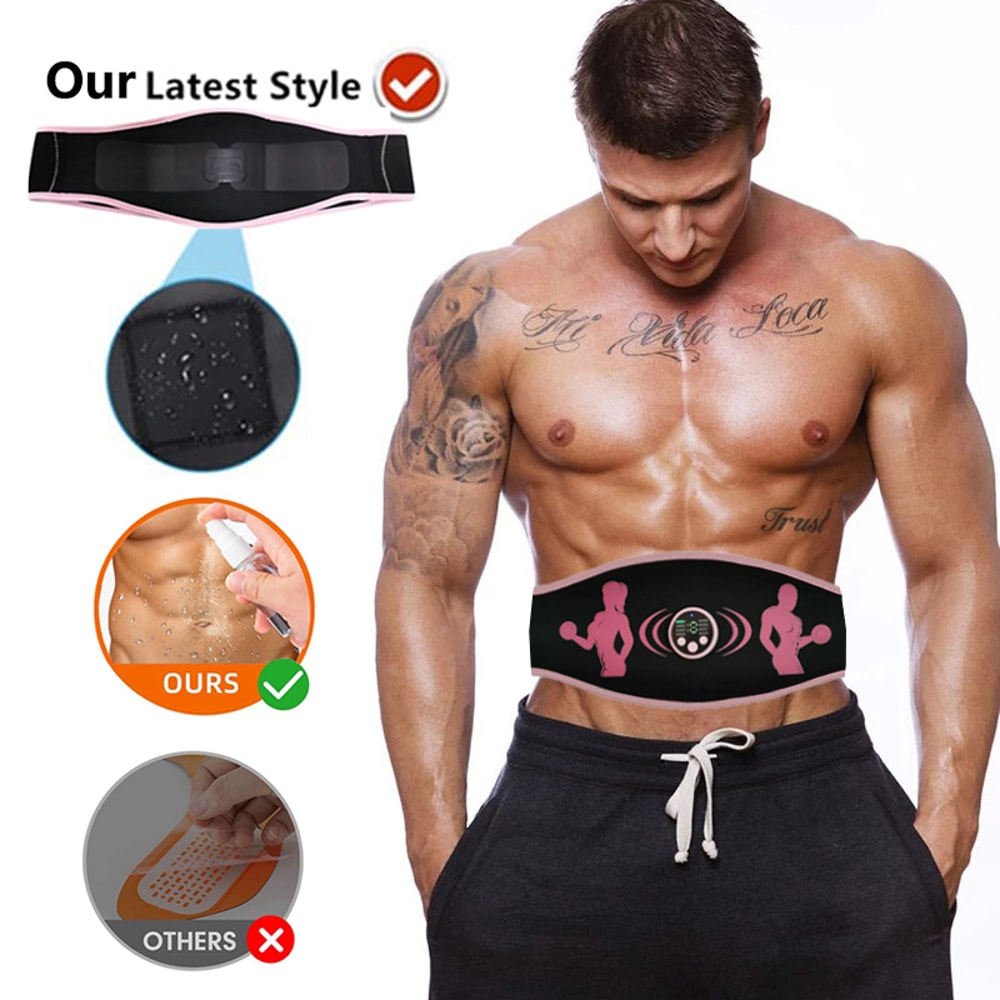 Electric Weight Loss Fitness Body Slimming Massager Smart EMS Wireless Abs Muscle Stimulator Abdomi 1