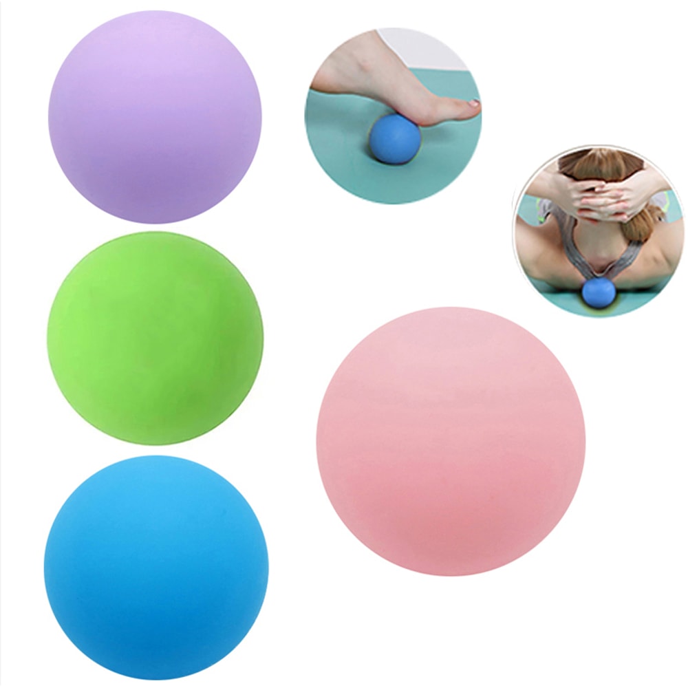 Deep Tissue Massage Lacrosse Ball Muscle Relax Shoulders Neck Back Foot Body Trigger Point Yoga Fit 0