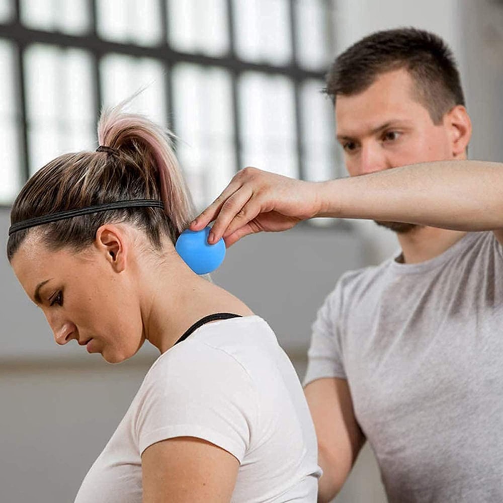 Deep Tissue Massage Lacrosse Ball Muscle Relax Shoulders Neck Back Foot Body Trigger Point Yoga Fit 1