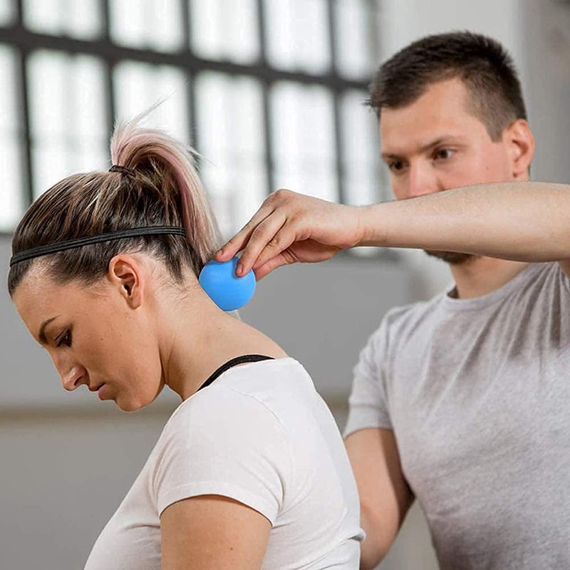 Deep Tissue Massage Lacrosse Ball Muscle Relax Shoulders Neck Back Foot Body Trigger Point Yoga Fit 1