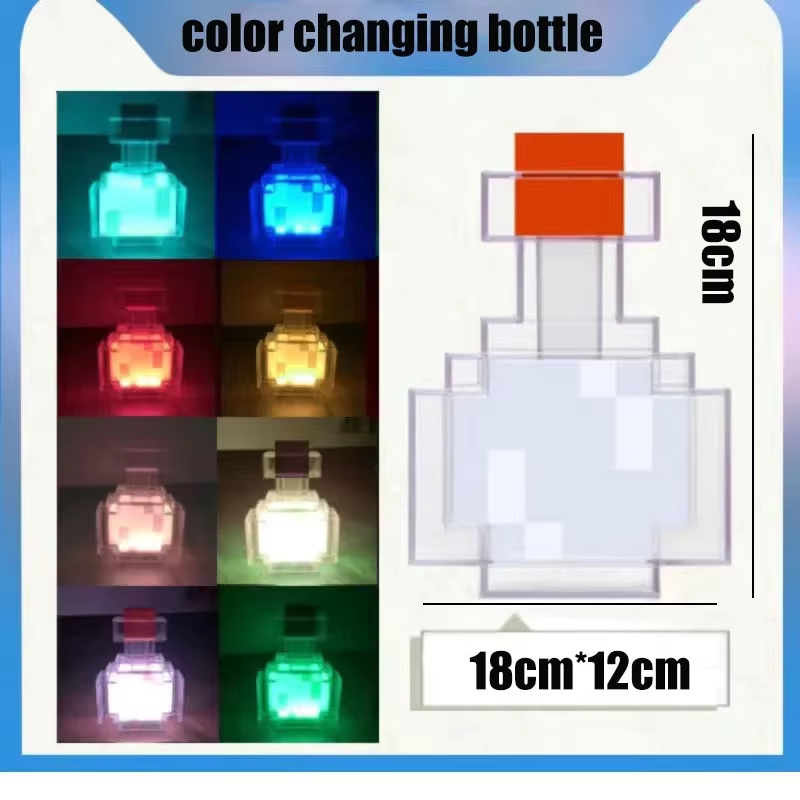 USB Rechargeable Brownstone Torch LED Night Lights Table Light For Game Room Decoration Kids Birthd 5