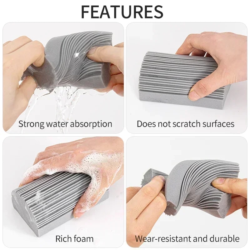 Reusable Sponge Magic Duster Eraser For Cleaning Dust Blinds Kitchen Window Tools 3