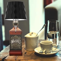 touch control wireless wine bottle led lamp type-c charging dimming night light for bars and cafes