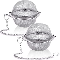 mesh tea infuser strainer stainless steel ball for loose tea and herbs