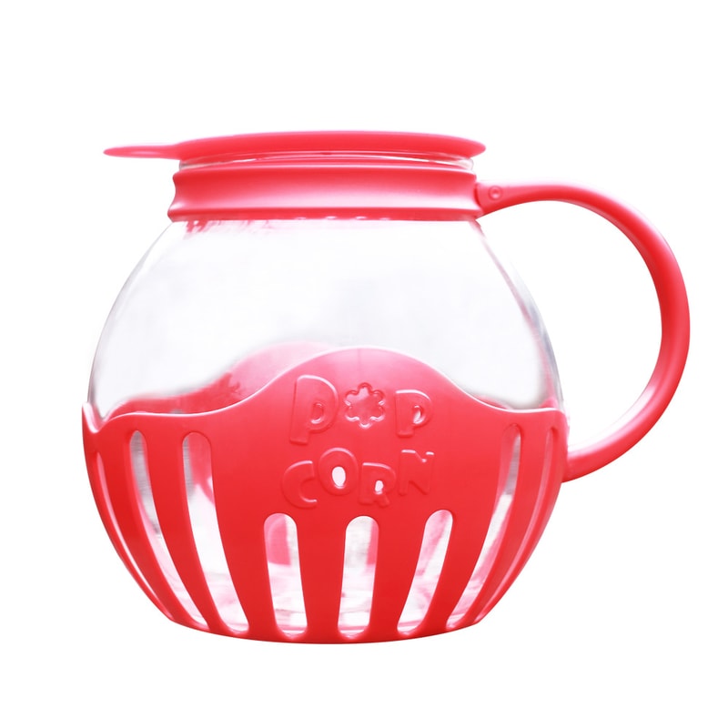 Microwave Popcorn Popper With Temperature Safe Glass And Silicone Lid For Popcorn 5