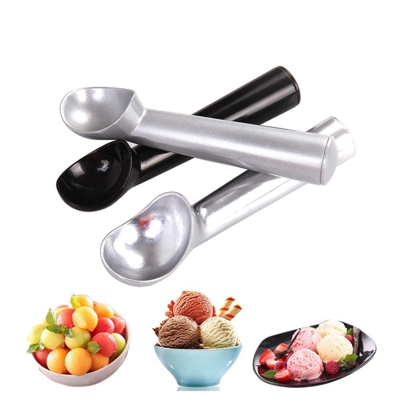 Nonstick AntiFreeze Ice Cream Scoop Ice Cream Tools Set Aluminum Ice Cream Spoon And Melon Ball Coo 0