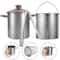 Stainless Steel Deep Fryer Pot with Mesh Steamer Basket Tempura Fryer Pot with Lid and Tong