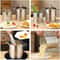 Stainless Steel Deep Fryer Pot with Mesh Steamer Basket Tempura Fryer Pot with Lid and Tong