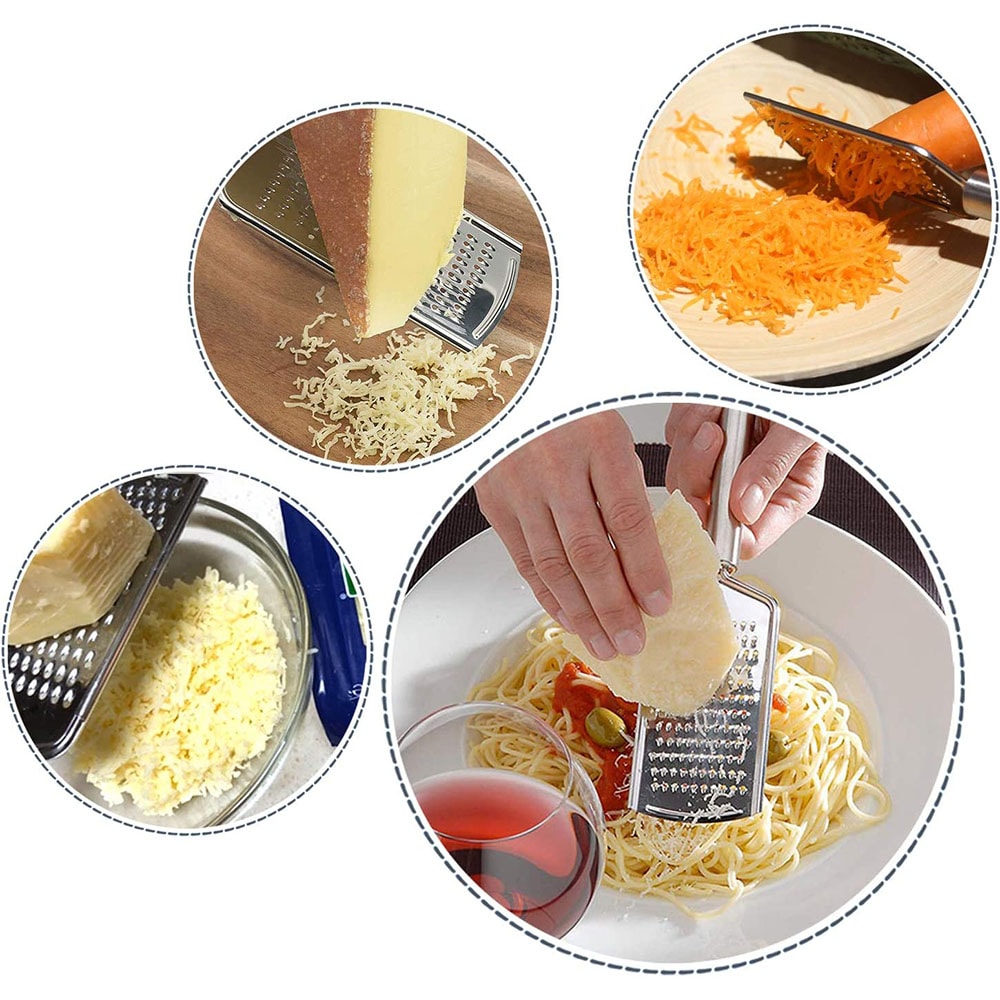 Stainless Steel Micro Blade Cheese Grater Carrot Ginger Zester Nutmeg Lemon Vegetable Grater With H 1