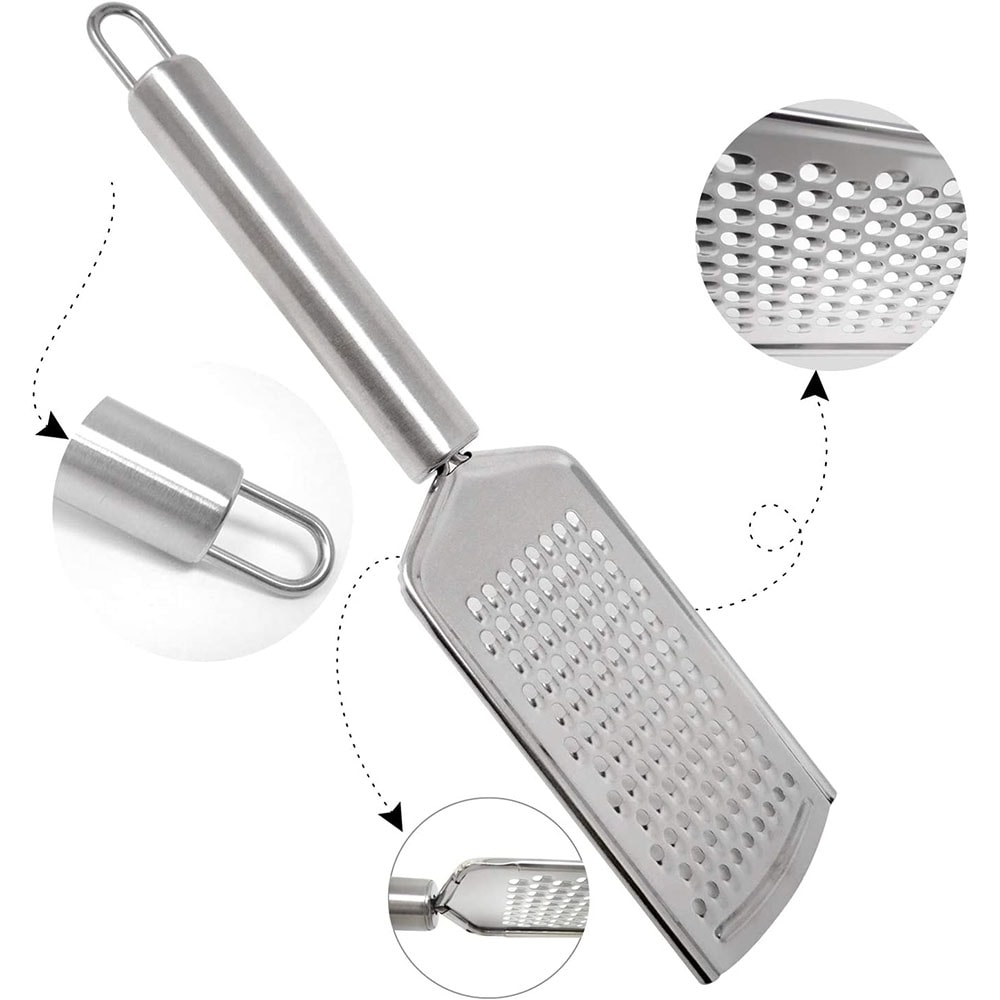 Stainless Steel Micro Blade Cheese Grater Carrot Ginger Zester Nutmeg Lemon Vegetable Grater With H 3