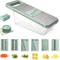 Vegetable Slicer with Interchangeable Blades Veggie Slicer Julienne Shredder for Effortless Cutting