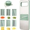 Vegetable Slicer with Interchangeable Blades Veggie Slicer Julienne Shredder for Effortless Cutting