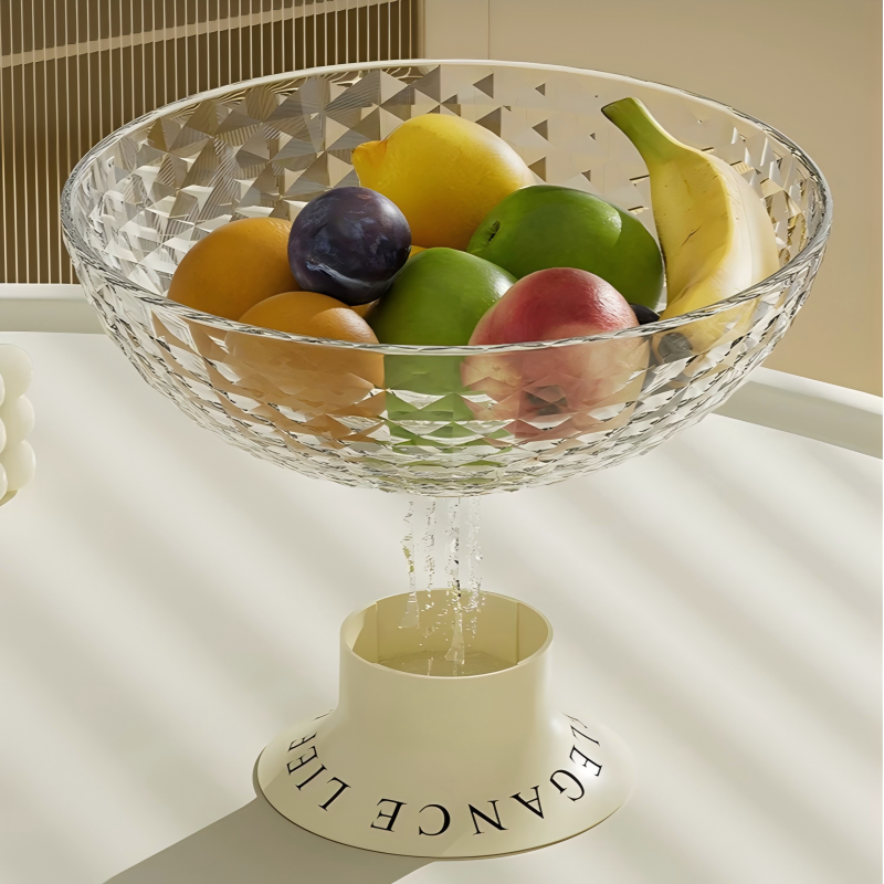 Light Luxury Celebrity Fruit Dish Coffee Table Candy Snack Tray for Home Living Room High Appearance
