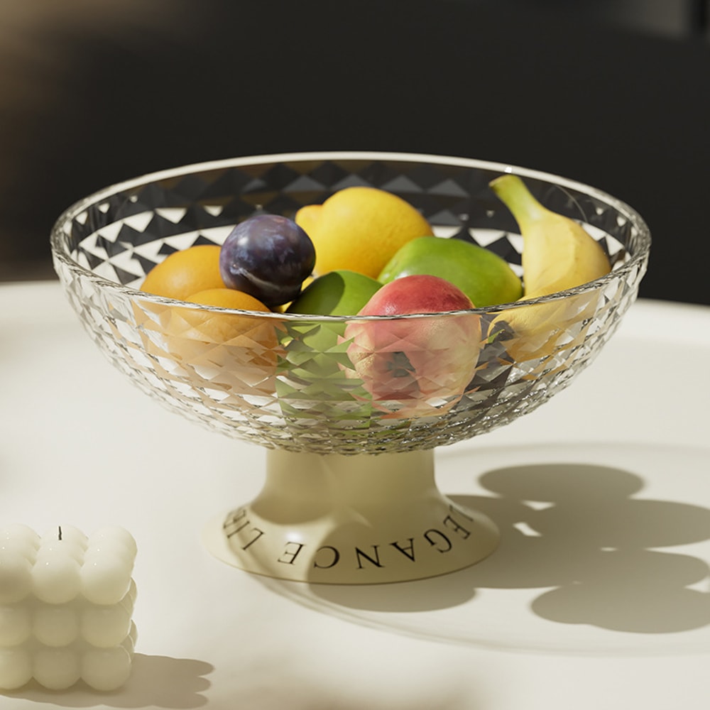 Light Luxury Celebrity Fruit Dish Coffee Table Candy Snack Tray for Home Living Room High Appearance