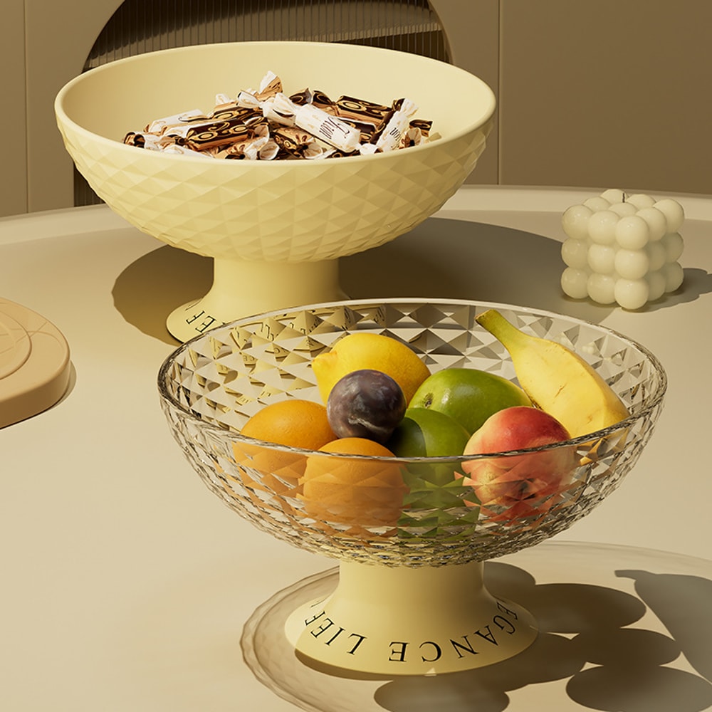 Light Luxury Celebrity Fruit Dish Coffee Table Candy Snack Tray for Home Living Room High Appearance