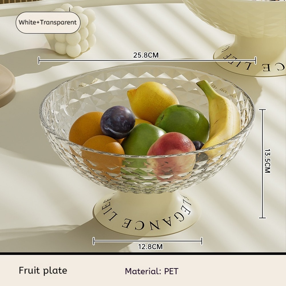 Light Luxury Celebrity Fruit Dish Coffee Table Candy Snack Tray for Home Living Room High Appearance