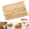 Bamboo BBQ Skewers Natural Bamboo Sticks For Kabobs Grilling And Appetizer Barbecue Use 0