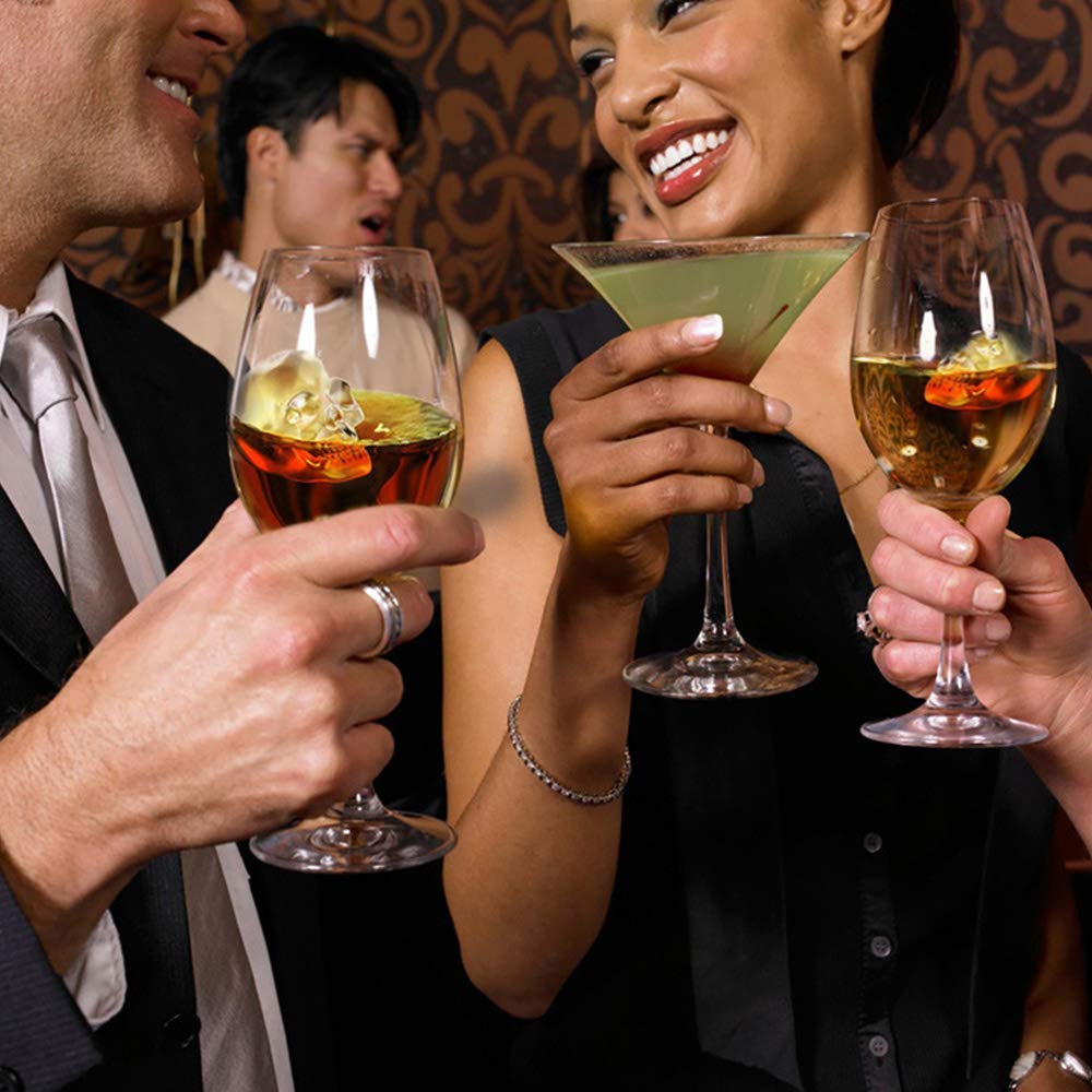 Silicone Cavity Ice Cube Maker 3D Skull Ice Cube Tray With Funnel Flexible Ice Maker Molds Ice Crea 1