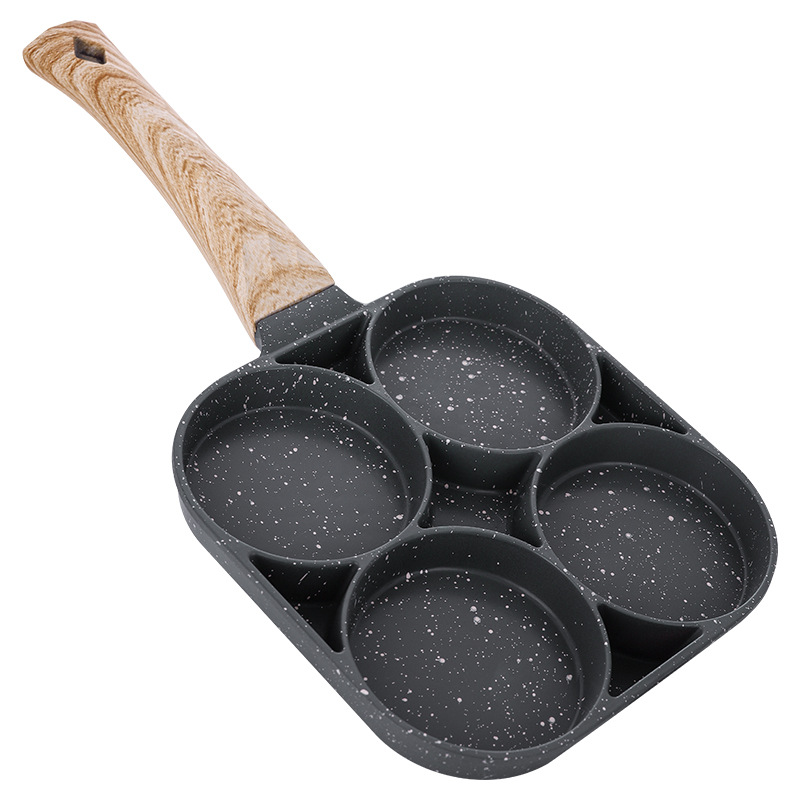 NonStick Pancake Egg Frying Pan Cup Divided Omelet Poached Egg Pan For Breakfast Cooking 7