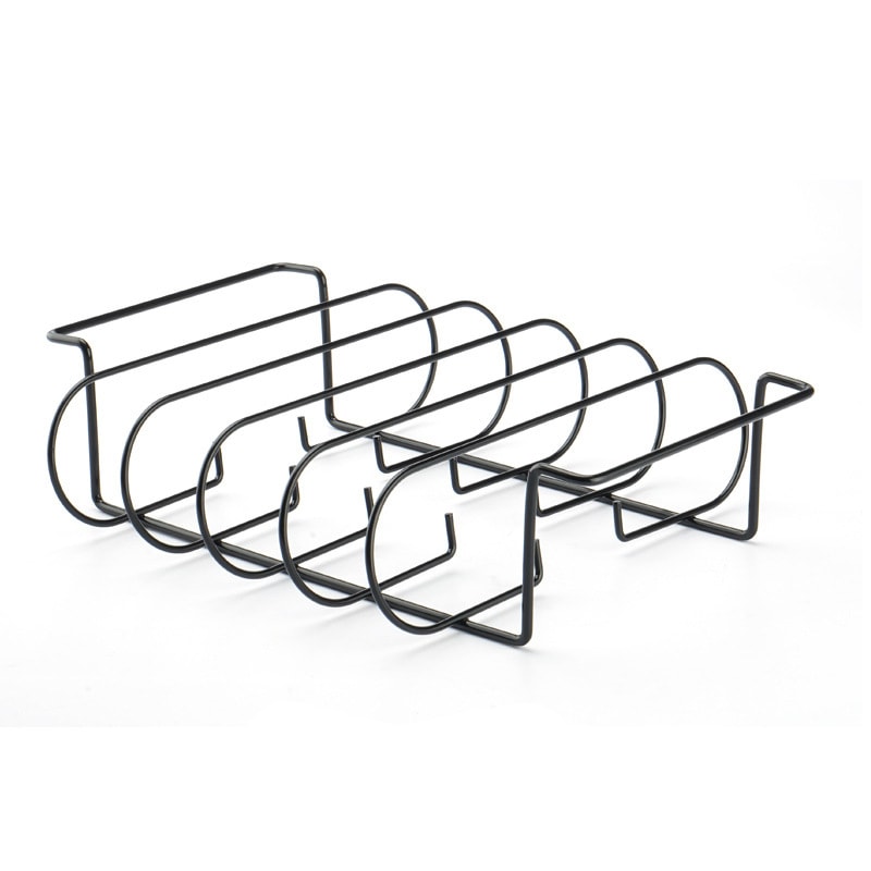 NonStick BBQ Rib Racks Steel Roasting Grilling Stand For Gas Grill Holds Rib Rack Barbecue Meat Roa 6