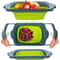 Collapsible Colander Strainer With Extendable Handles Over The Sink Vegetable Fruit Strainers 0