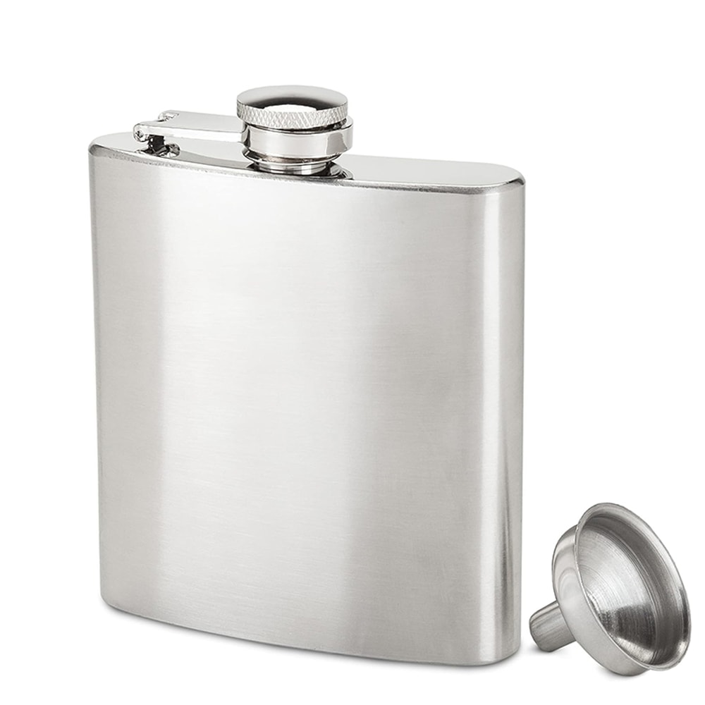 Leak Proof Hip Flask With Funnel Stainless Steel Drinking Flask For Liquor Whiskey Camping 7