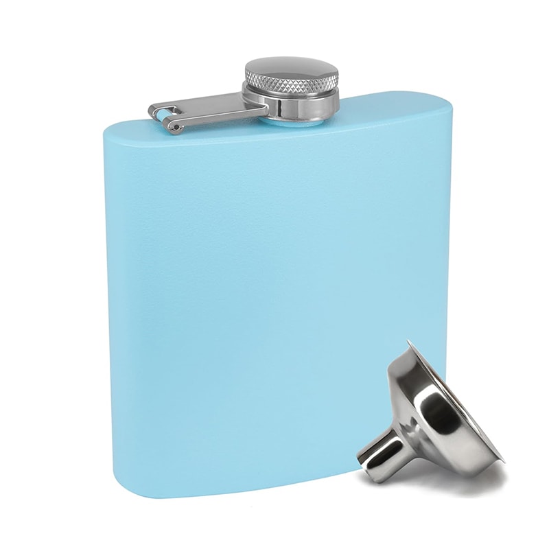 Leak Proof Hip Flask With Funnel Stainless Steel Drinking Flask For Liquor Whiskey Camping 8