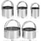 Stainless Steel Round Cookie Cutter Set Circle Biscuit Mold With Handle Dough Fondant Cutters 5