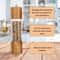 Manual Salt And Pepper Mills Premium Acrylic Grinder Set With Wooden Shakers And Adjustable Ceramic 3