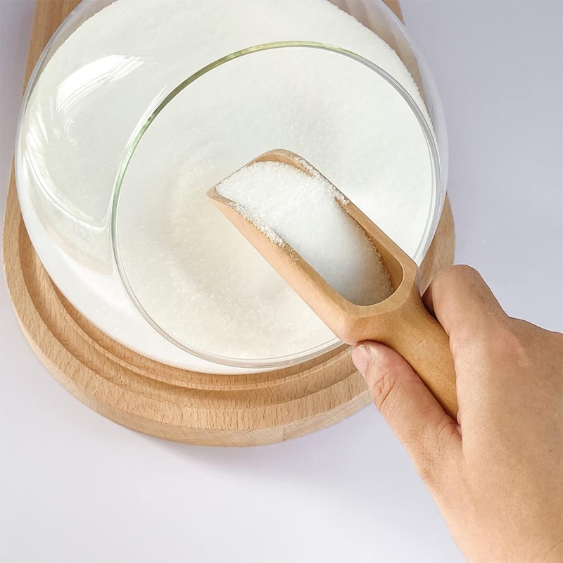 Mini Wooden Spoons Small Bath Salt Scoop Natural Beech Wood Spice Spoons For Sugar Scrubs Cereal 2