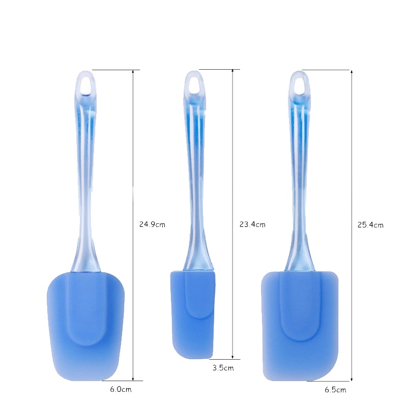 BPA Free Flexible Silicone Spatulas Set For Baking Cooking Mixing Scraping Heat Resistant 5