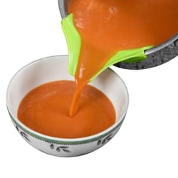 mess free slip on pour spout silicone clip on for pots pans and bowls single pouring spout