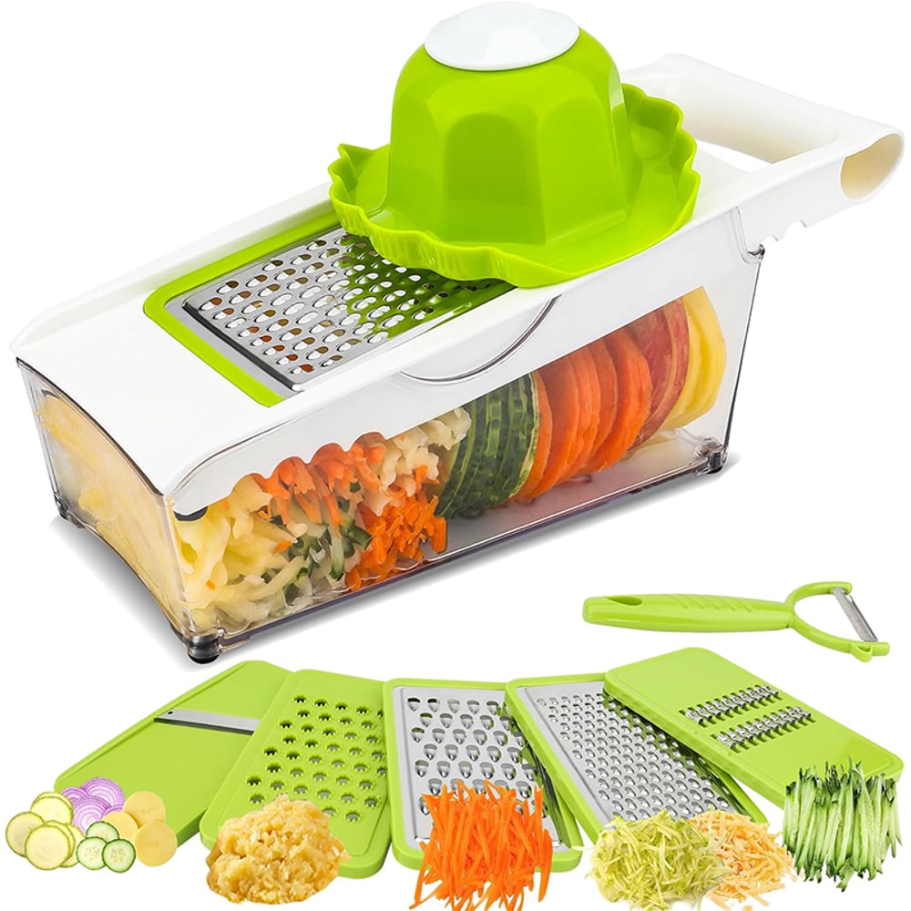 Mandoline Slicer Cheese Grater With Container Kitchen Vegetable Slicer Cutter Onion Cutter Julienne 0