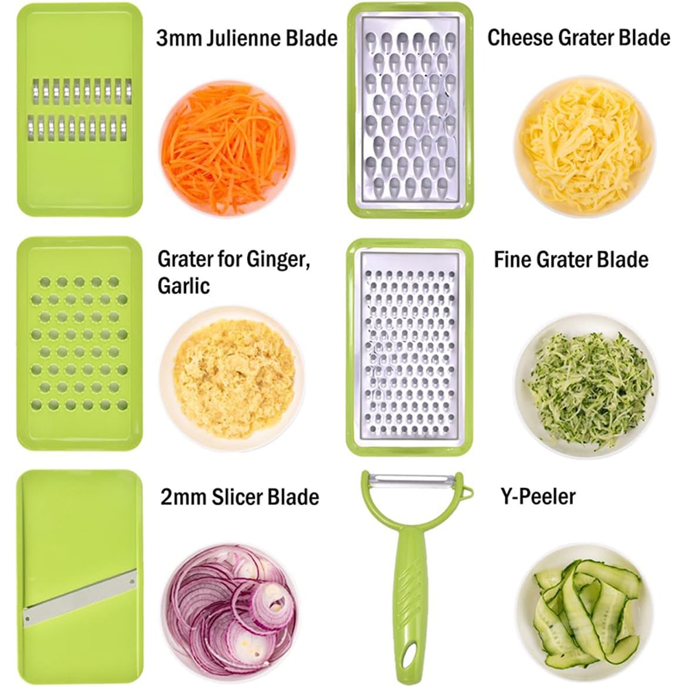 Mandoline Slicer Cheese Grater With Container Kitchen Vegetable Slicer Cutter Onion Cutter Julienne 4