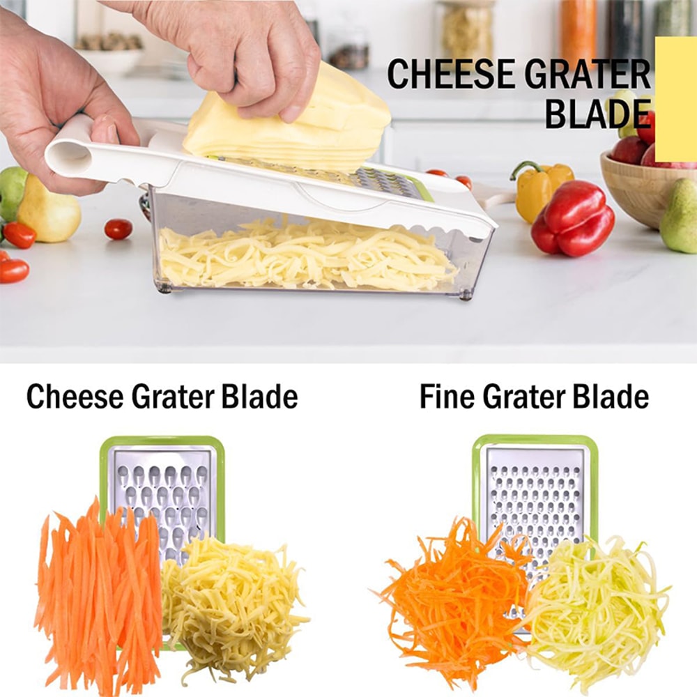 Mandoline Slicer Cheese Grater With Container Kitchen Vegetable Slicer Cutter Onion Cutter Julienne 1