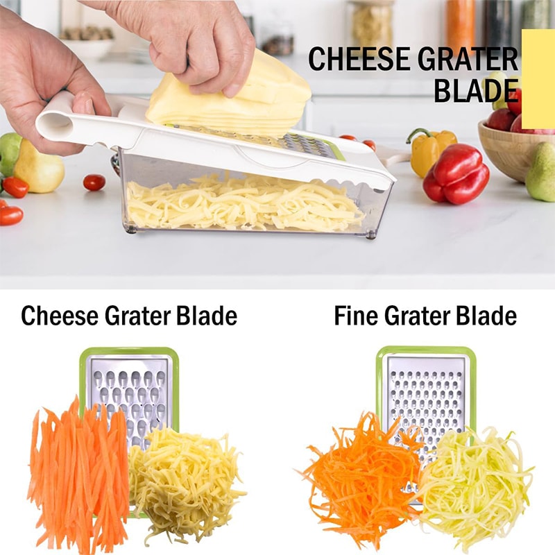 Mandoline Slicer Cheese Grater With Container Kitchen Vegetable Slicer Cutter Onion Cutter Julienne 1